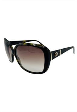 Gucci Sunglasses Oversized Square Brown 3125 Vintage