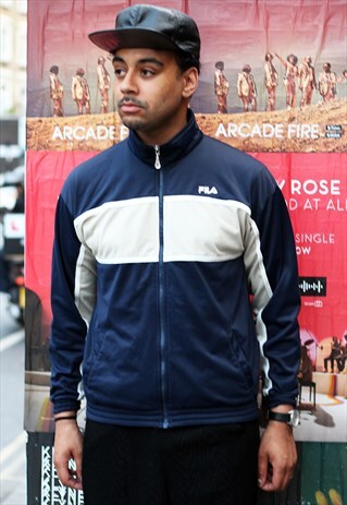 VINTAGE FILA LOGO SPORTS TRACKSUIT JACKET