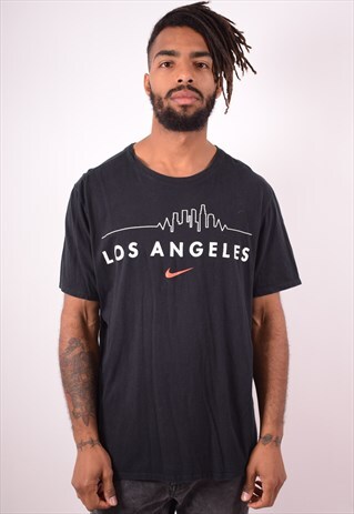 NIKE MENS VINTAGE T-SHIRT TOP XL BLACK 90S