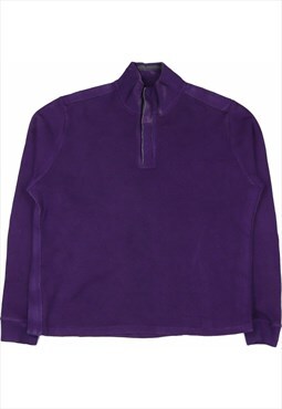 HUGO BOSS 90's Quarter Zip Plain Sweatshirt Small Purple