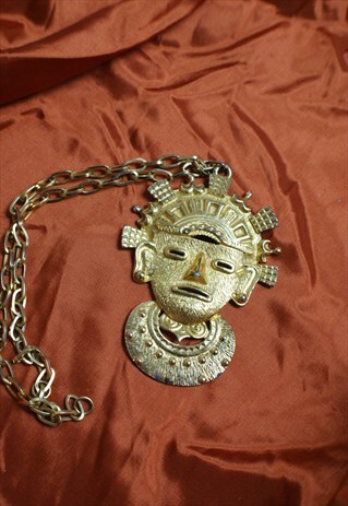 MAYA INSPIRED VINTAGE PENDANT NECKLACE