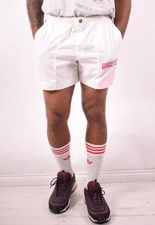 AUSTRALIAN L'ALPINA MENS VINTAGE SHORTS W32 WHITE 90S