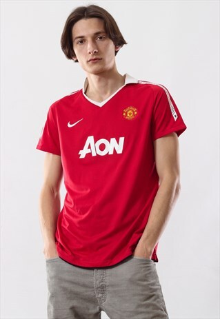 VINTAGE MENS NIKE MANCHESTER UNITED TOP SHIRT JERSEY