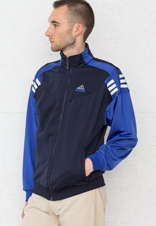 VINTAGE NAVY ADIDAS TRACK JACKET