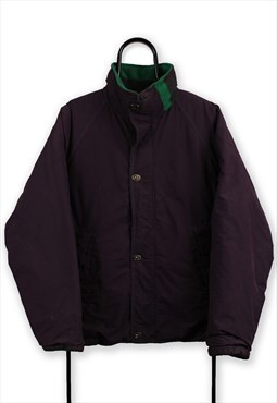 Vintage Reversible Green and Purple Coat Mens