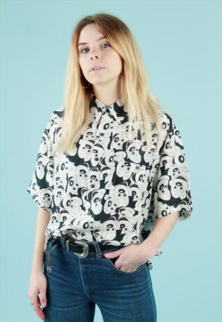 90S MICKEY MOUSE PRINT SHIRT