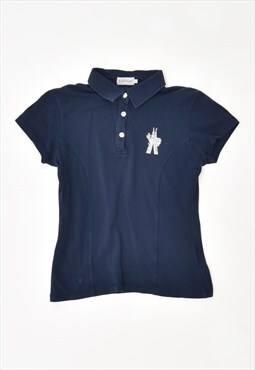 Vintage 00's Y2K Moncler Polo Shirt Navy Blue