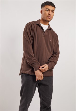 VINTAGE TOMMY HILFIGER LONG SLEEVE POLO TOP