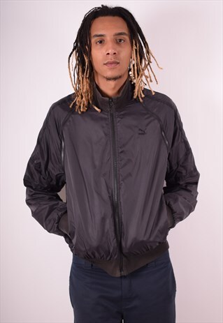PUMA MENS VINTAGE JACKET XL BLACK 90S