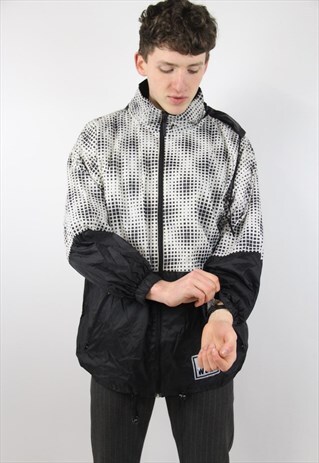 VINTAGE PATTERNED 90'S SPORTS JACKET