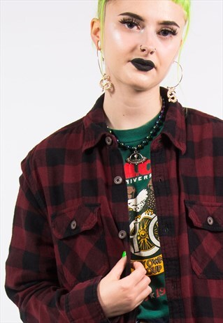 VINTAGE 90'S GRUNGE FLANNEL SHIRT