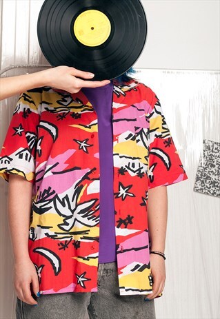 90S VINTAGE HAWAII PRINT SHIRT