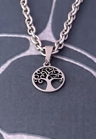 CRW SILVER TREE OF LIFE NECKLACE