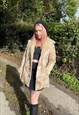 Vintage Faux Fur Sherpa Shearling Hooded Coat