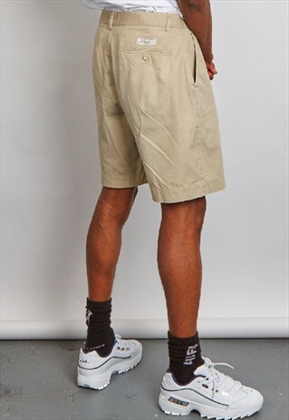 VINTAGE 90'S POLO RALPH LAUREN BEIGE SHORTS