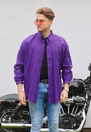 RALPH LAUREN CHAPS USA VINTAGE TYRIAN PURPLE SHIRT
