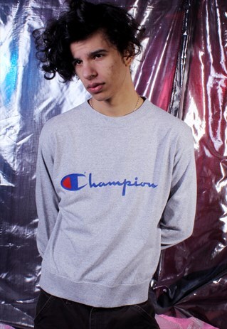 VINTAGE CHAMPION GREY SWEATSHIRT