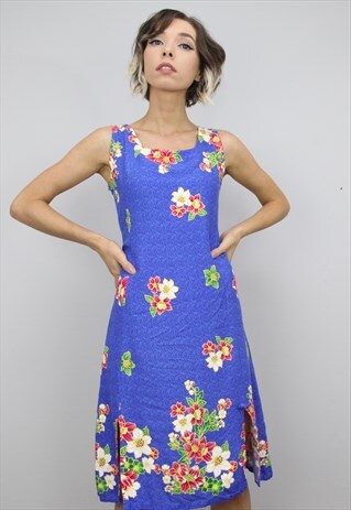 VINTAGE 90S PATTERNED SUMMER DRESS