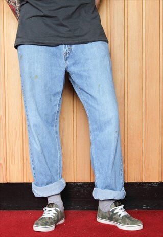 VINTAGE BLUE 559 LEVI'S PAINT JEANS
