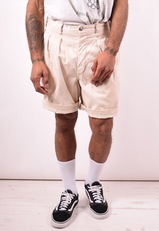 LEVI'S MENS VINTAGE SHORTS W32 BEIGE 90S