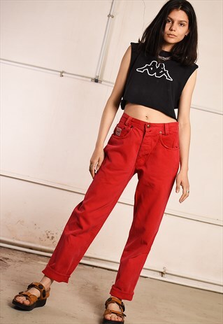 90'S RETRO FESTIVAL DENIM-LIKE JEANS