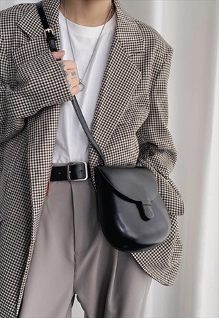 MEN'S RETRO LEATHER SMALL SQUARE BAG