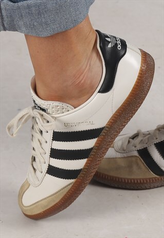 RARE 80'S ADIDAS UNIVERSAL TRAINERS WEST GERMANY UK 6.5 9D4L