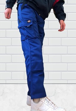 Royal Blue Cargo Trousers