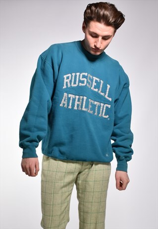 VINTAGE 1990S RUSSELL ATHLETIC EMBROIDERED SWEATSHIRT