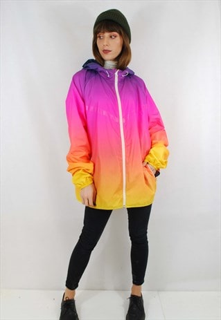 Rare Nike Multicoloured Rainbow Windbreaker Jacket | Wolf Vintage ...