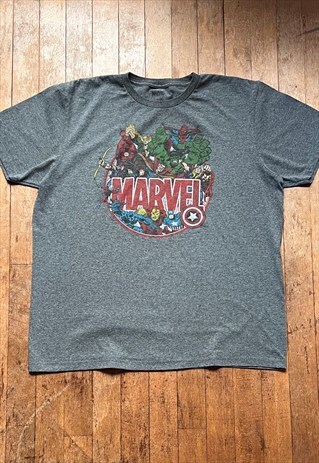 Marvel Grey Print T - Shirt