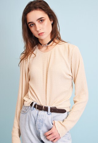 COOL 90'S RETRO KITSCH NEUTRAL PARTY TEEN TOP BLOUSE