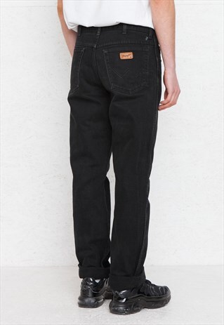 VINTAGE BLACK WRANGLER DENIM JEANS