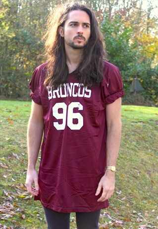 VINTAGE 90S USA AMERICAN FOOTBALL GAME WORN JERSEY - XL