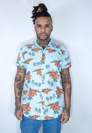 VINTAGE HAWAIIAN CRAZY PATTERNED SHIRT