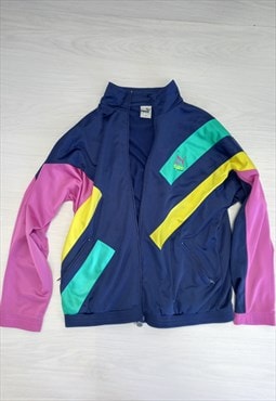 Vintage 00s Track Jacket Multicoloured Zip Festival