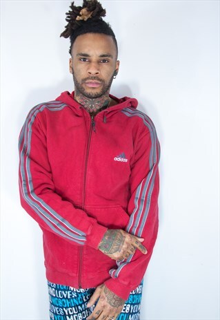 ADIDAS VINTAGE RED HOODIE