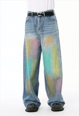 Men's colorful graffiti jeans SS24 Vol.3