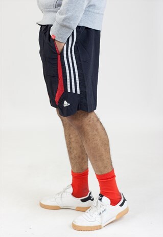 VINTAGE 90S ADIDAS BLACK SPORT SHORTS