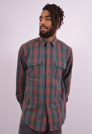 VINTAGE POLO RALPH LAUREN FLANNEL SHIRT CHECK MULTI