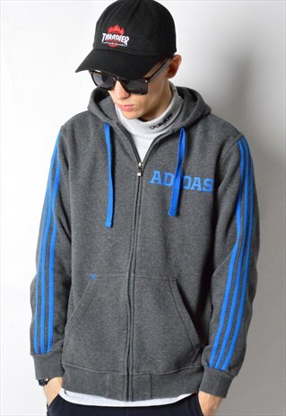GREY ADIDAS HOODIE JACKET