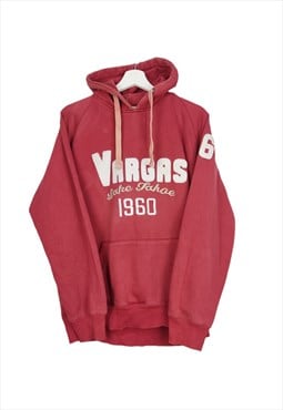 Vintage Vargas Hoodie in Burgundy L