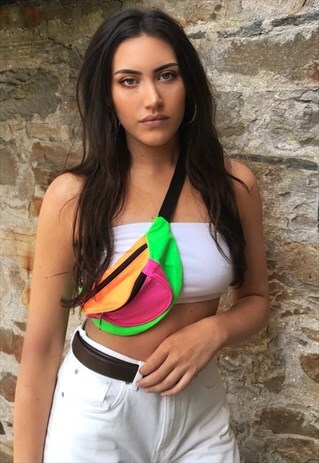 LOVE ROUTE COLOUR BLOCK FESTIVAL UNISEX BUM BAG / FANNY PACK