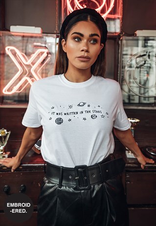 IN THE STARS EMBROIDERED TEE