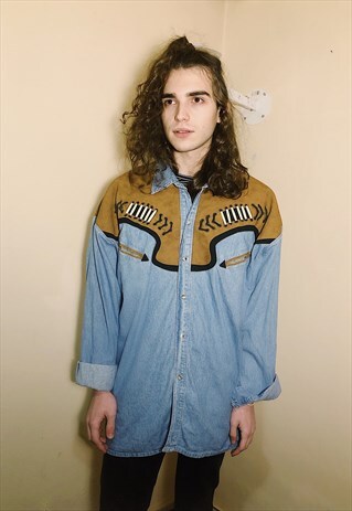 VINTAGE DENIM COWBOY SHIRT