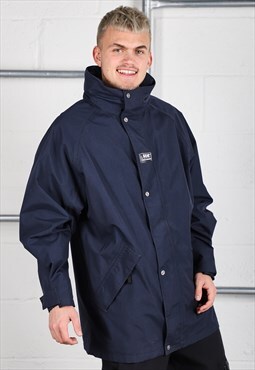 Vintage Helly Hansen Jacket in Navy Windbreaker Coat Medium