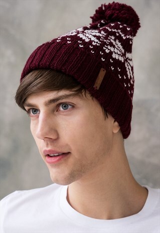 mens large bobble hat