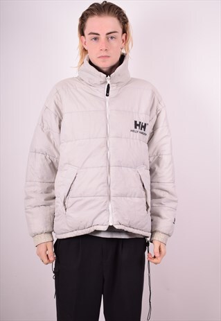 HELLY HANSEN MENS VINTAGE REVERSIBLE JACKET MEDIUM BLACK 90S