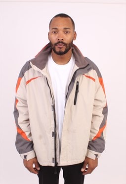 Men's Vintage chaps grey/orange fleece lined jacket