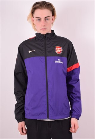 NIKE MENS VINTAGE ARSENAL TRACKSUIT TOP JACKET LARGE 90S